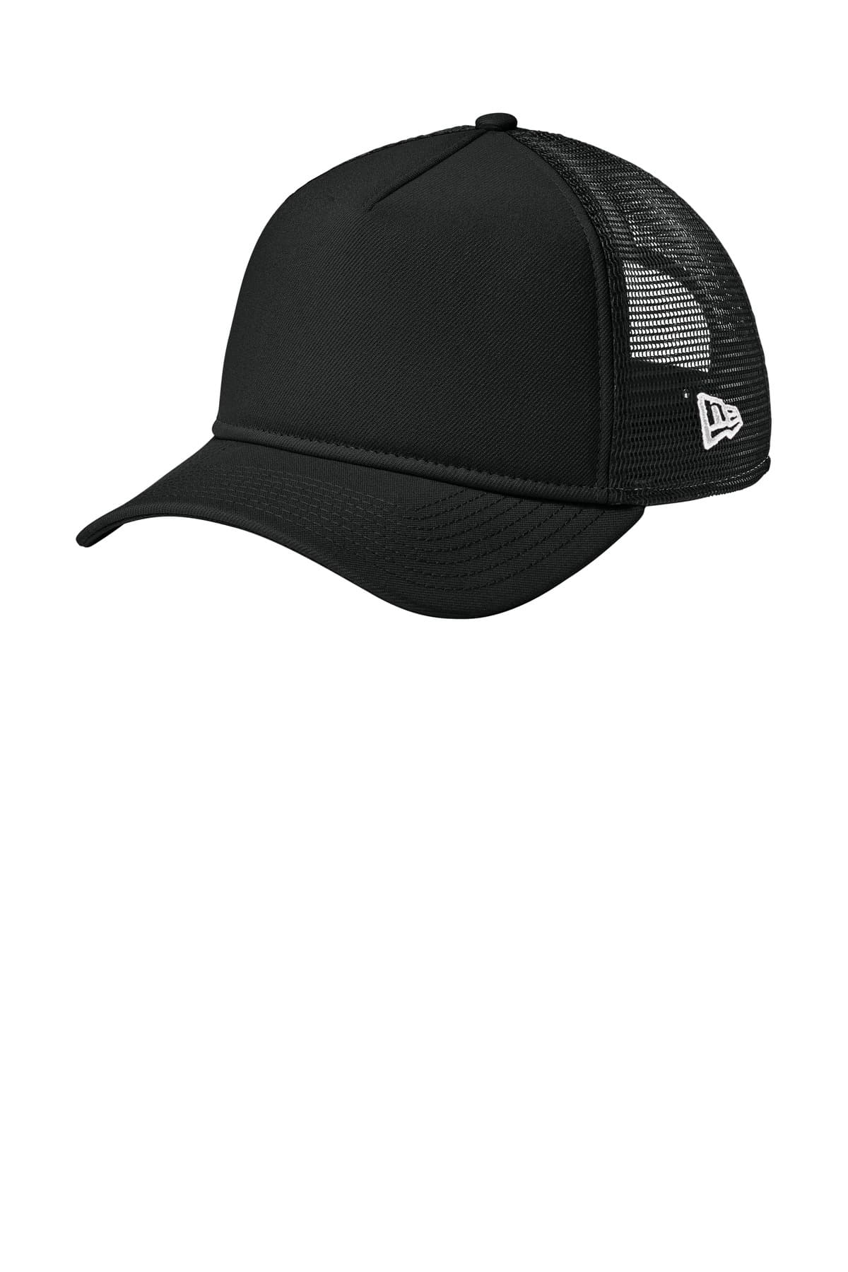 New Era New Era A-Frame Snapback Mesh Back Cap NE212 in Flag Black/ Black