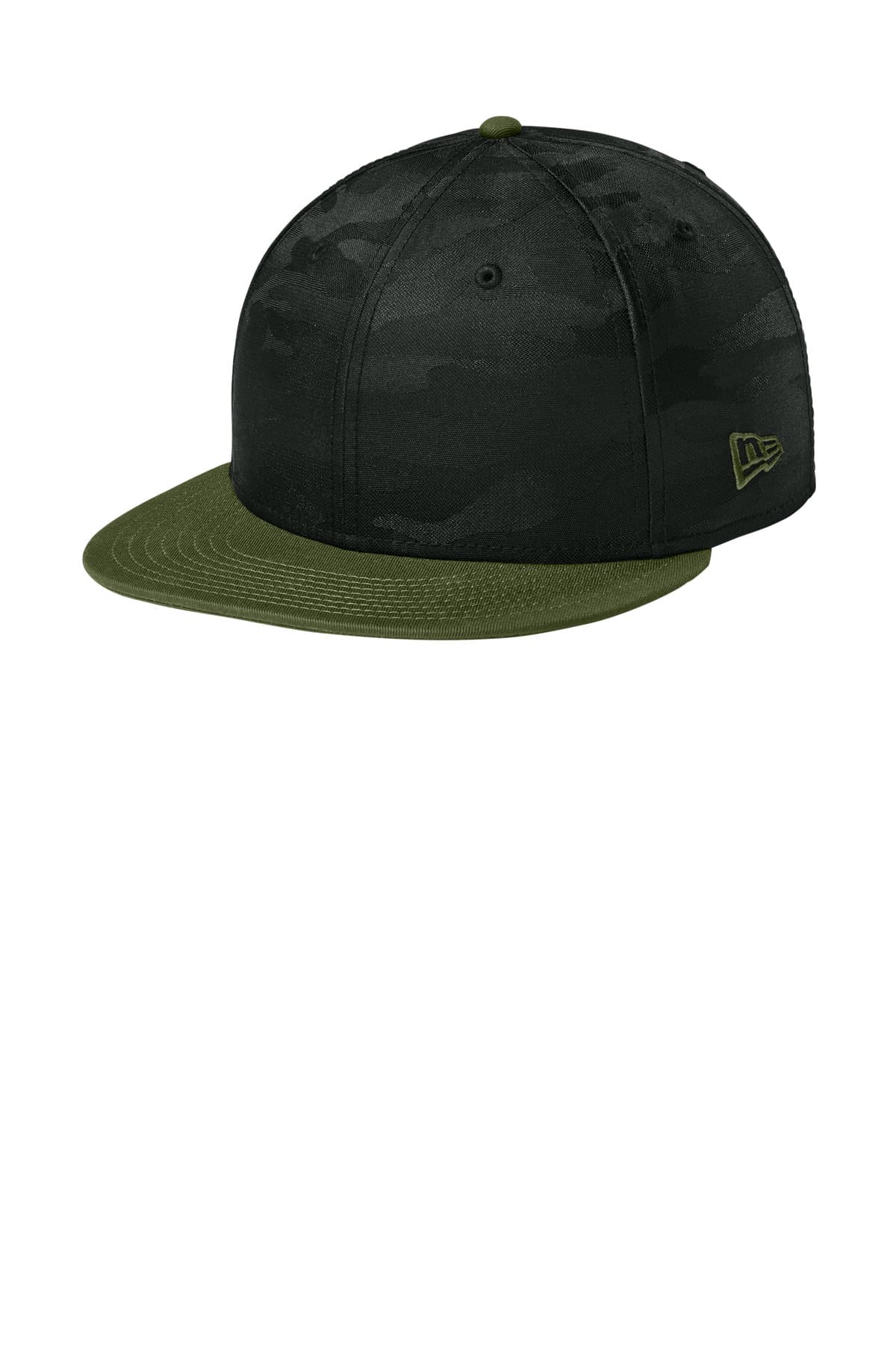 New Era New Era Camo Flat Bill Snapback Cap NE407 in Flag Army/ Black Camo