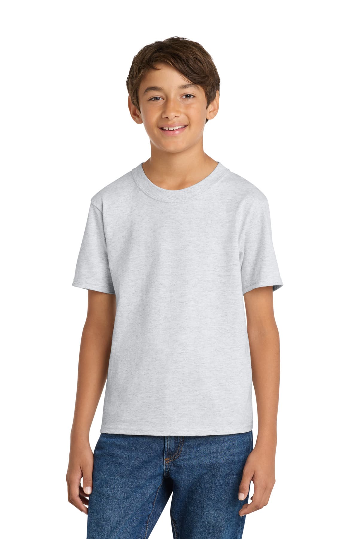 Port & Company Port & Co Youth Core Cotton Tee. PC54Y in Ash