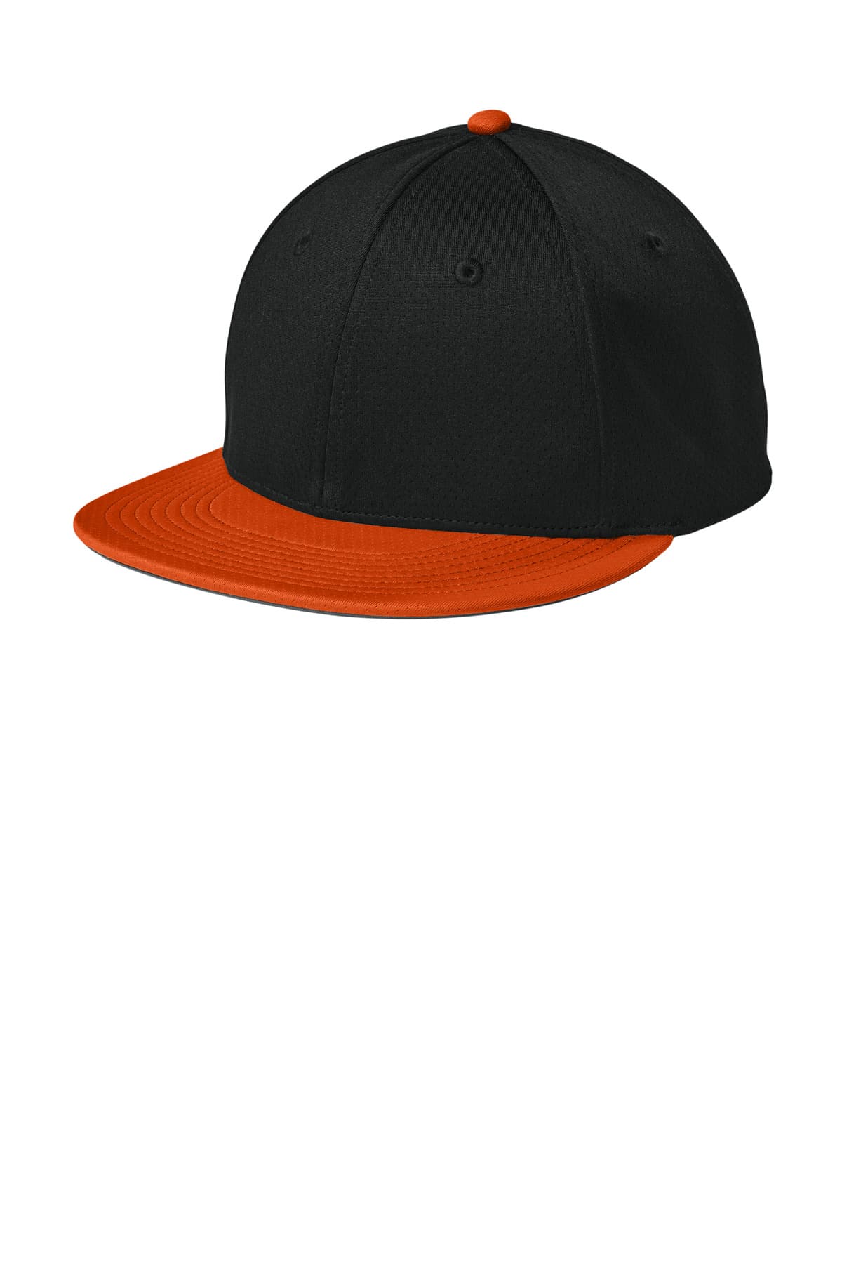 Sport-Tek Sport-Tek Impact Mesh Stretch-Tek Cap STC70 in Black/ Deep Orange/ Black