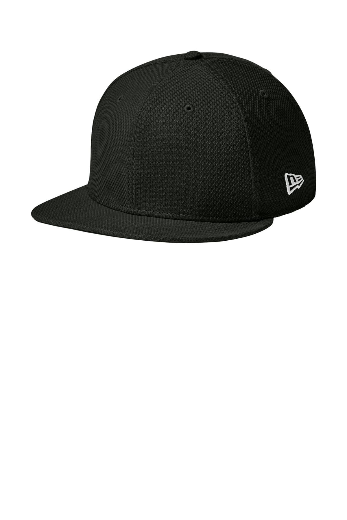 New Era New Era Original Fit Diamond Era Flat Bill Snapback Cap. NE404 in Flag Black