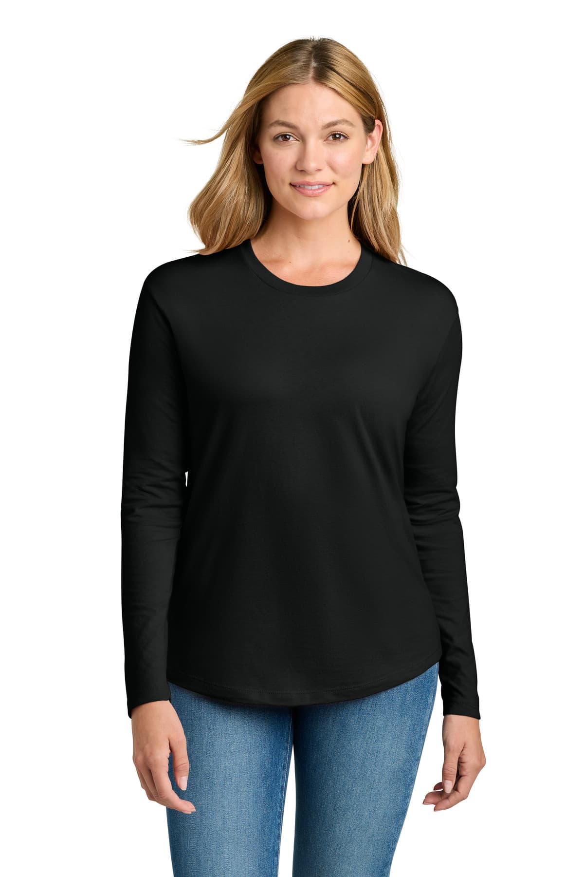 Next Level Next Level Apparel Women's Cotton Relaxed Long Sleeve Tee NL3911 in Black