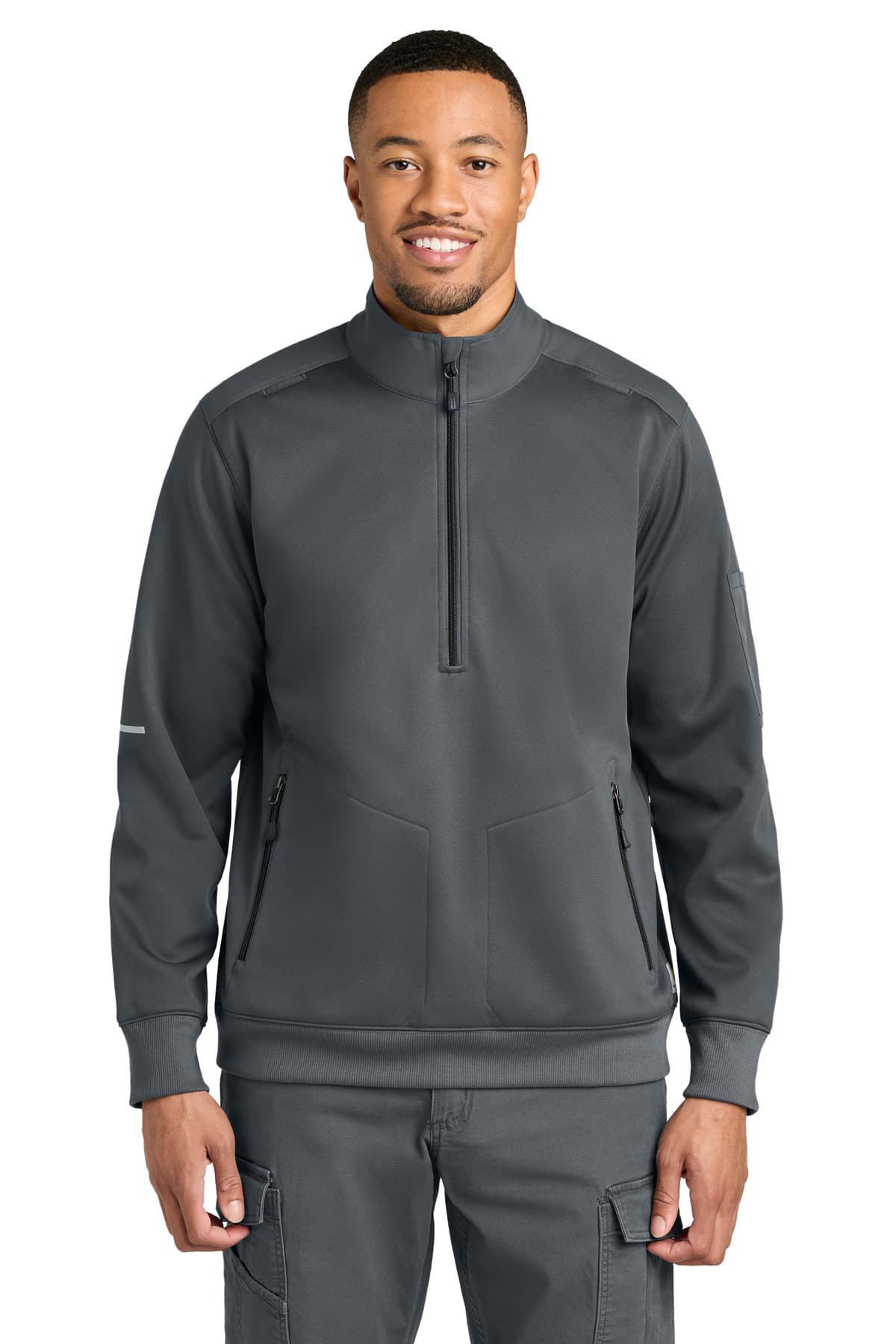 Carhartt Carhartt FLD & RSCU 1/2-Zip Mid-Layer CTC86912 in Pewter