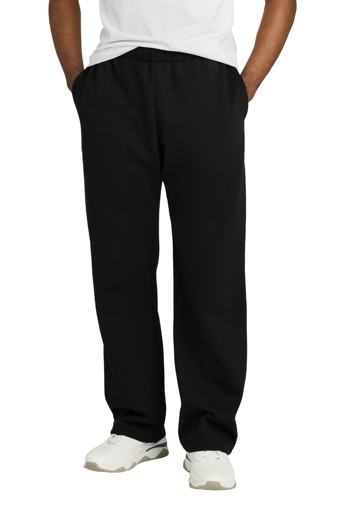 District District V.I.T. Fleece Open-Bottom Sweatpant DT6117 in Black