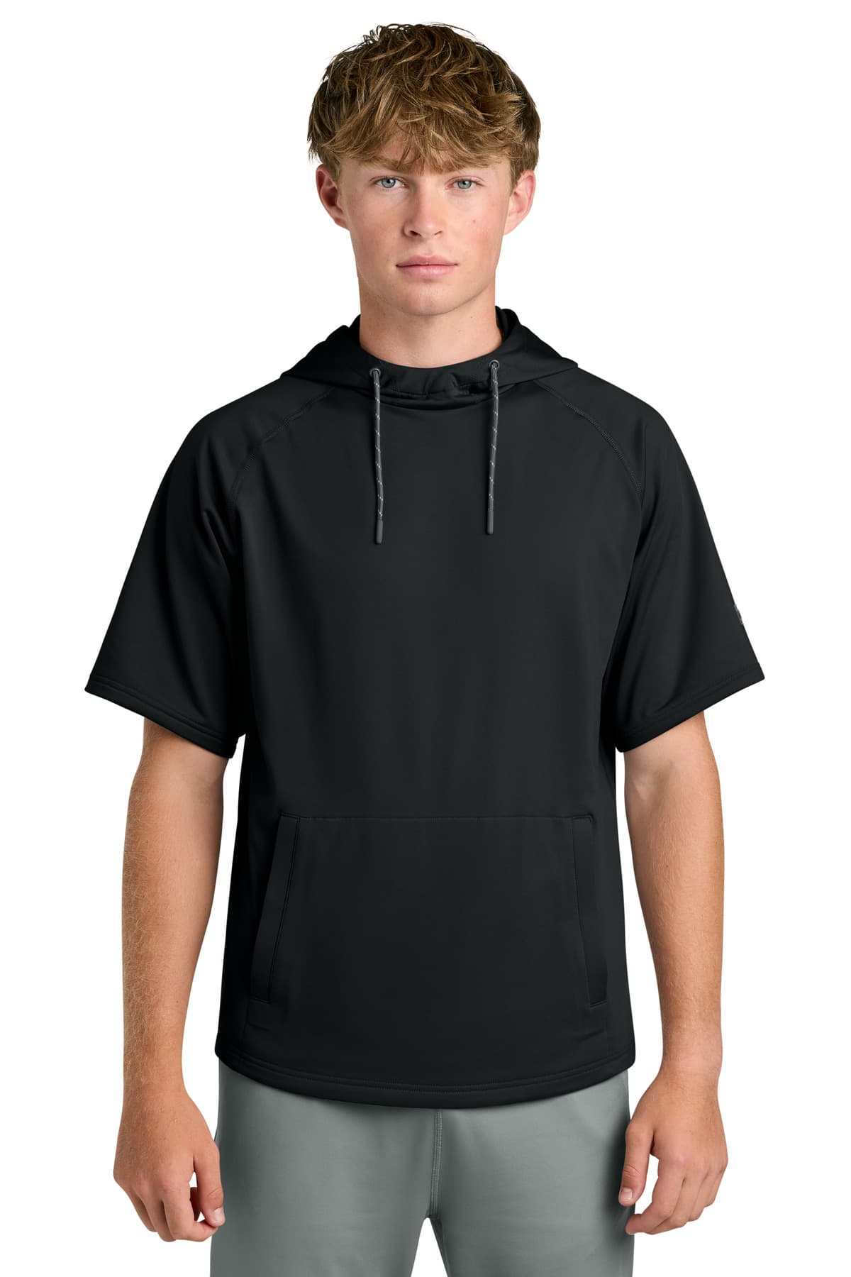 Richardson Richardson Charge Performance Fleece Short Sleeve Hoodie RA7200SSH in Black