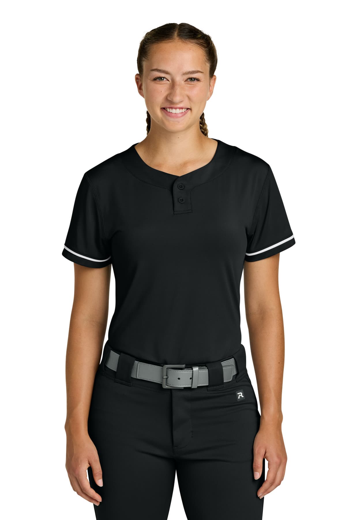Richardson Richardson Women's Select 2-Button Softball Jersey RW7220 in Black