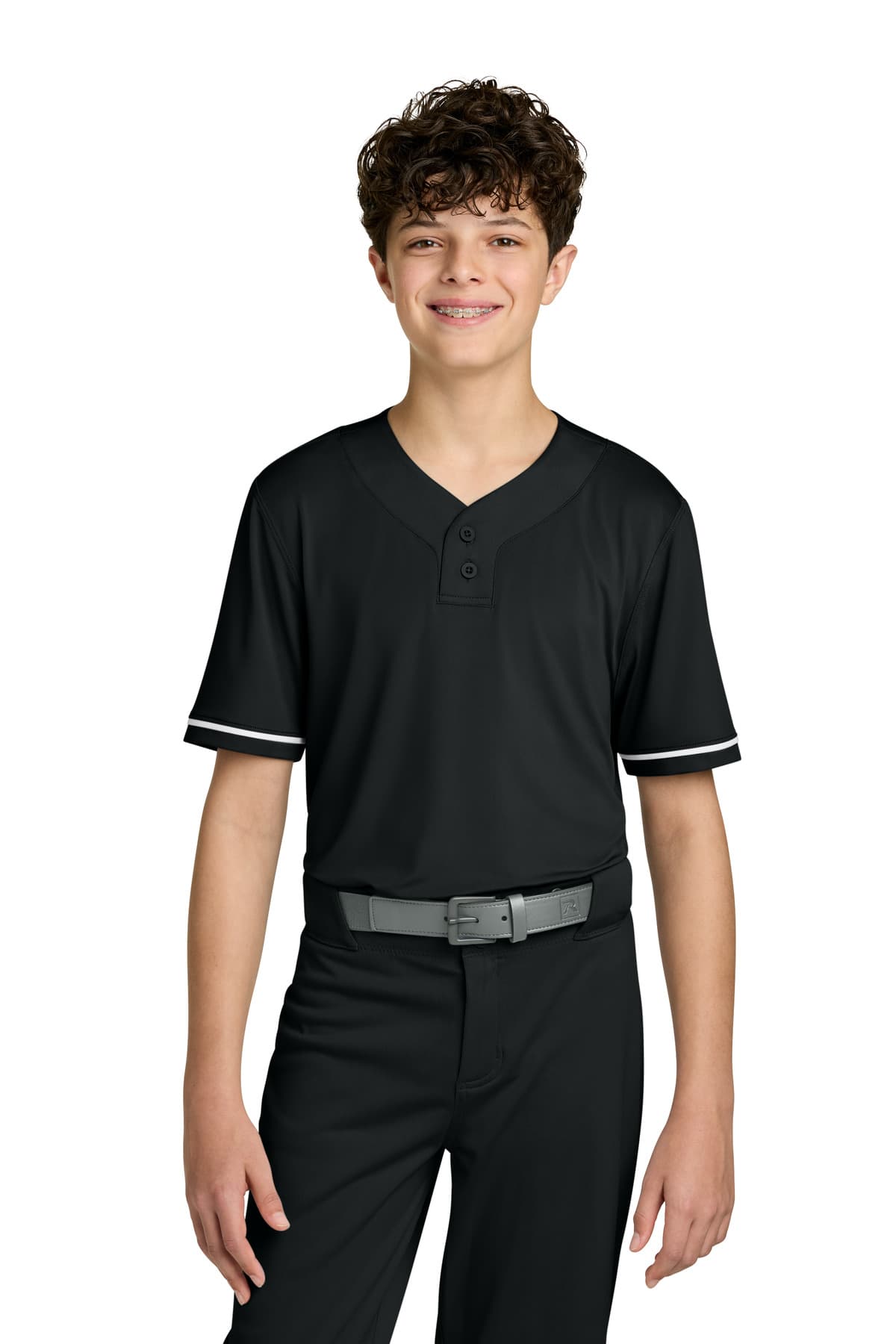 Richardson Richardson Youth Select 2-Button Baseball Jersey RY7910 in Black