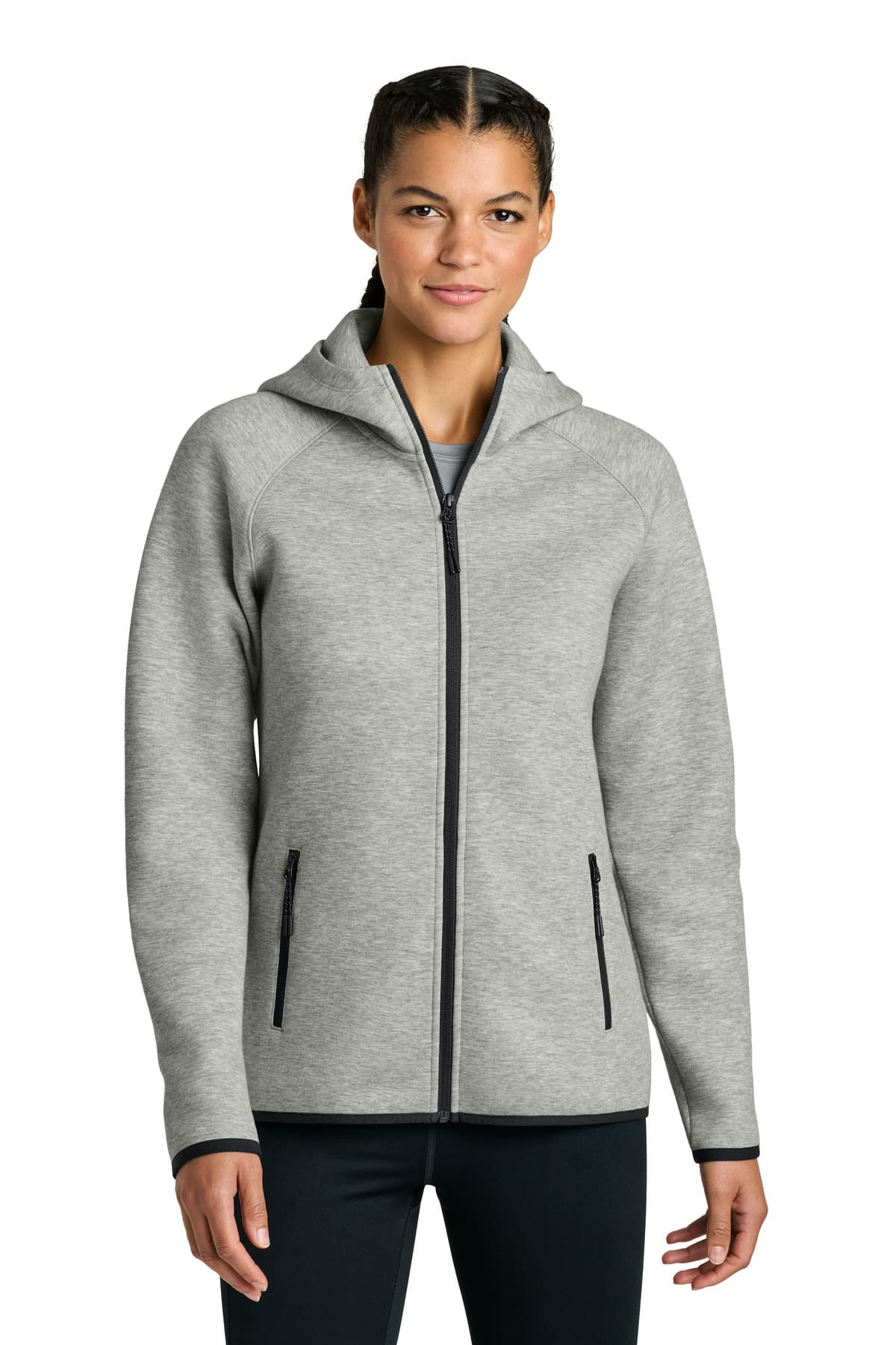 Sport-Tek Sport-Tek Women's Phenom Full-Zip Hoodie LST840 in Athletic Heather