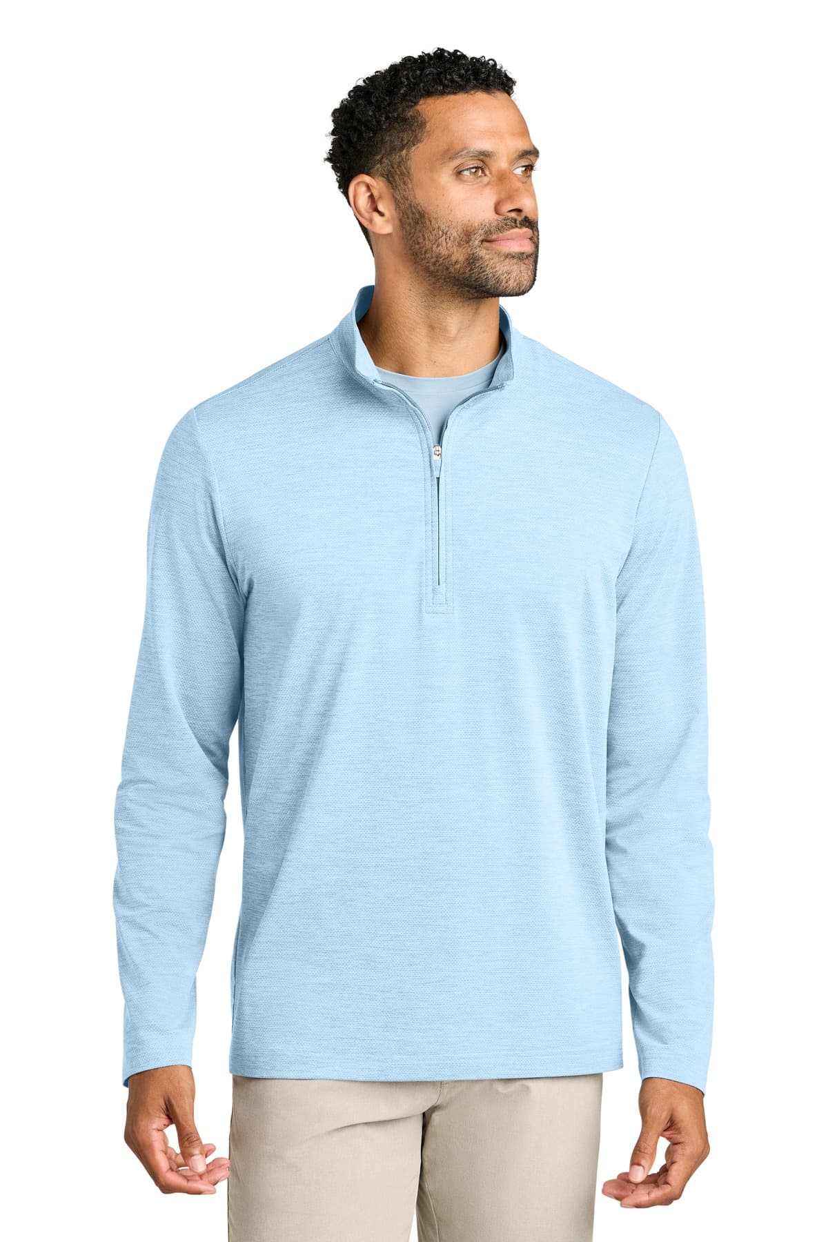 TravisMathew TravisMathew Onward 1/4-Zip TMA42775 in Airy Blue Heather