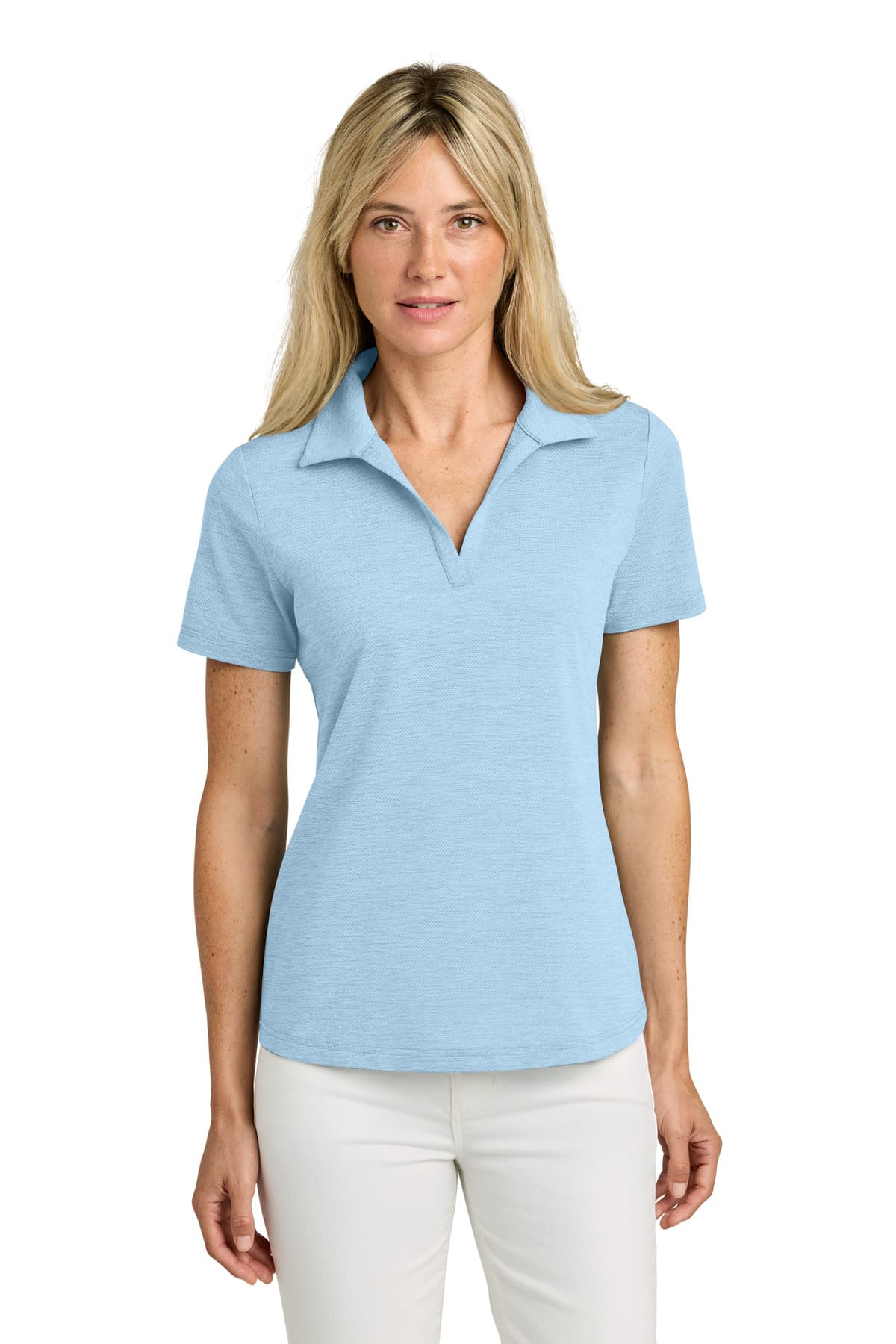 TravisMathew TravisMathew Women's Onward Polo TMA46416 in Airy Blue Heather