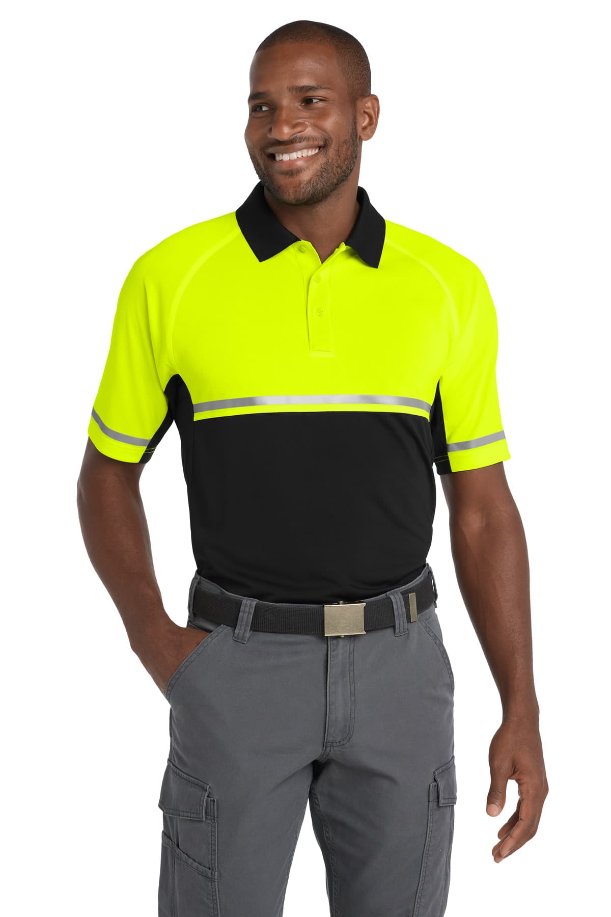 CornerStone CornerStone Select Lightweight Snag-Proof Enhanced Visibility Polo CS423