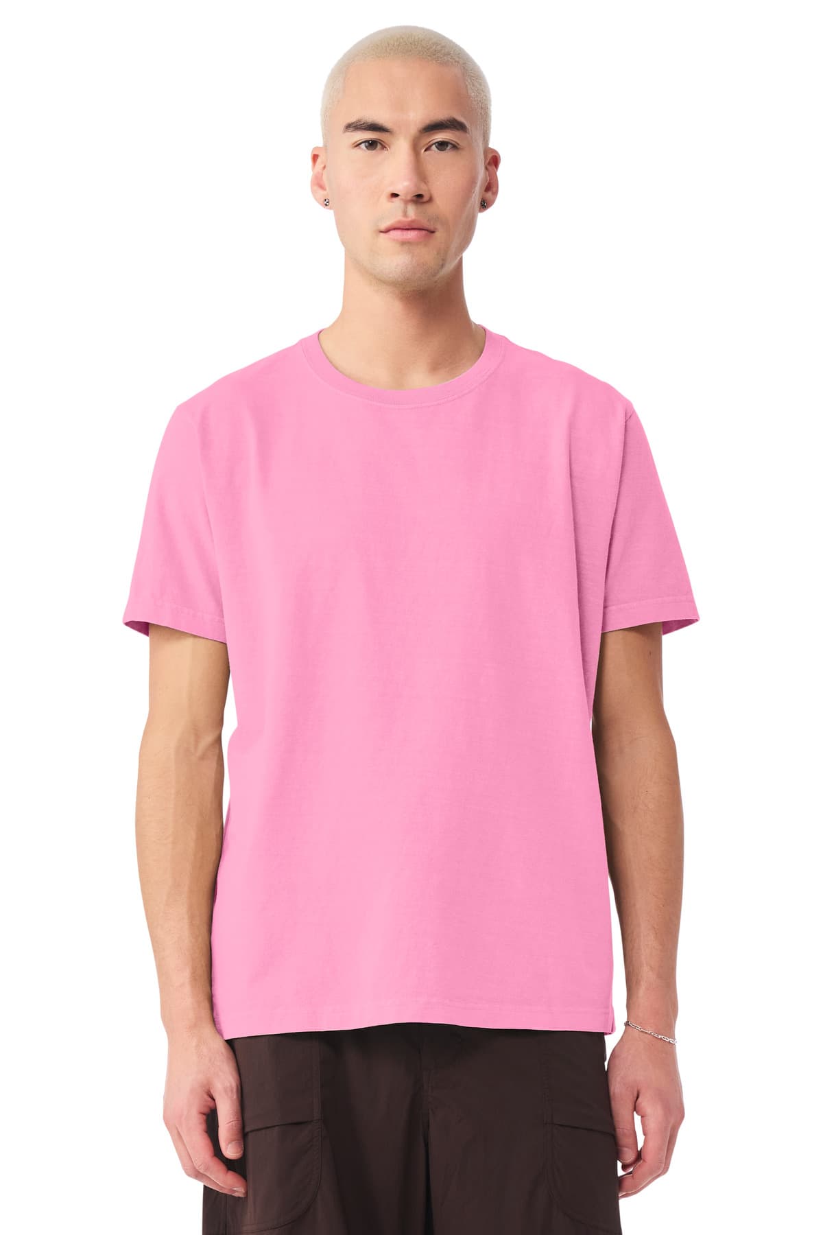Bella + Canvas BELLA+CANVAS Unisex Heavyweight Garment-Dyed Tee BC4810GD in Bubble Gum