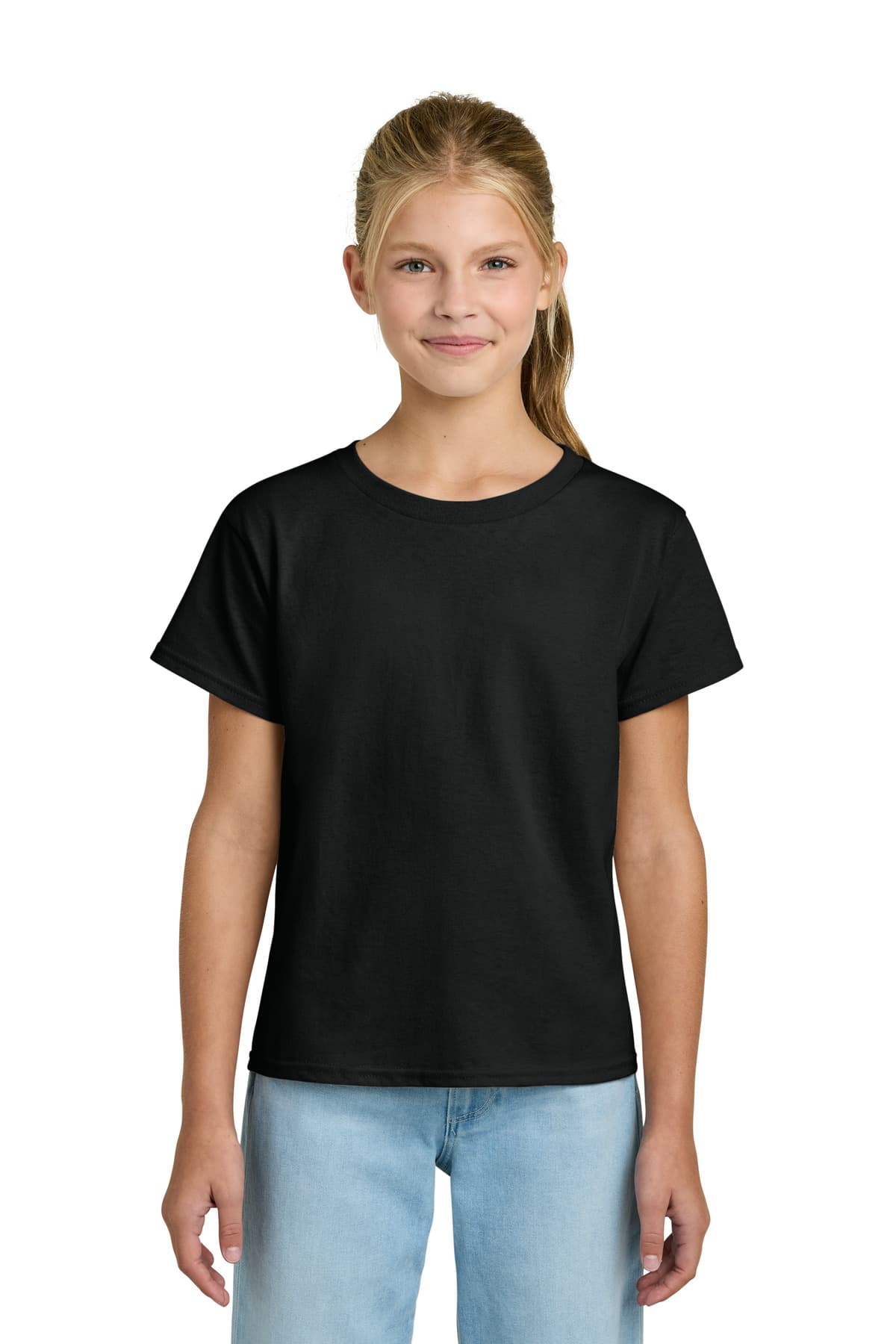 Gildan Gildan Youth Light Cotton Tee 3000B in Black