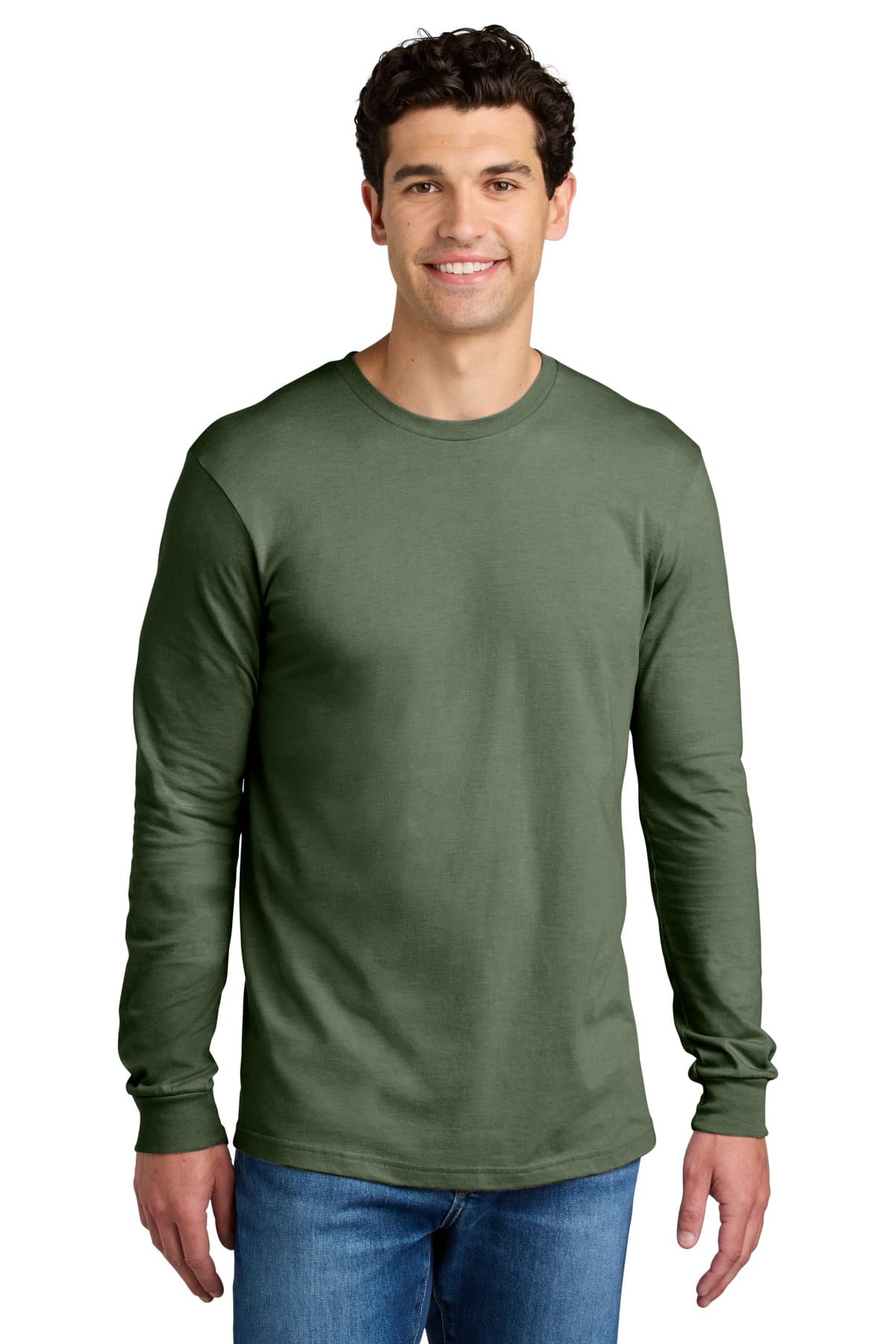 Gildan Gildan Softstyle CVC Long Sleeve Tee 64440CVC in Cactus