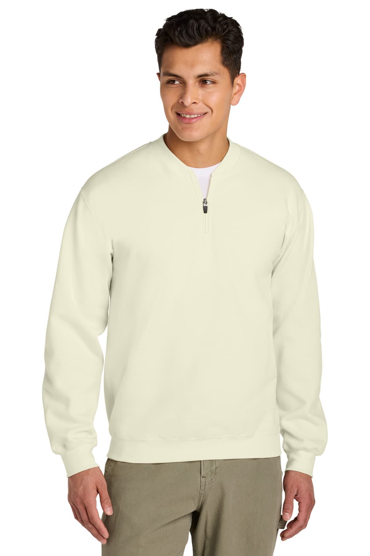 Gildan Gildan Softstyle Midweight Fleece 1/4-Zip SF008 in Off White