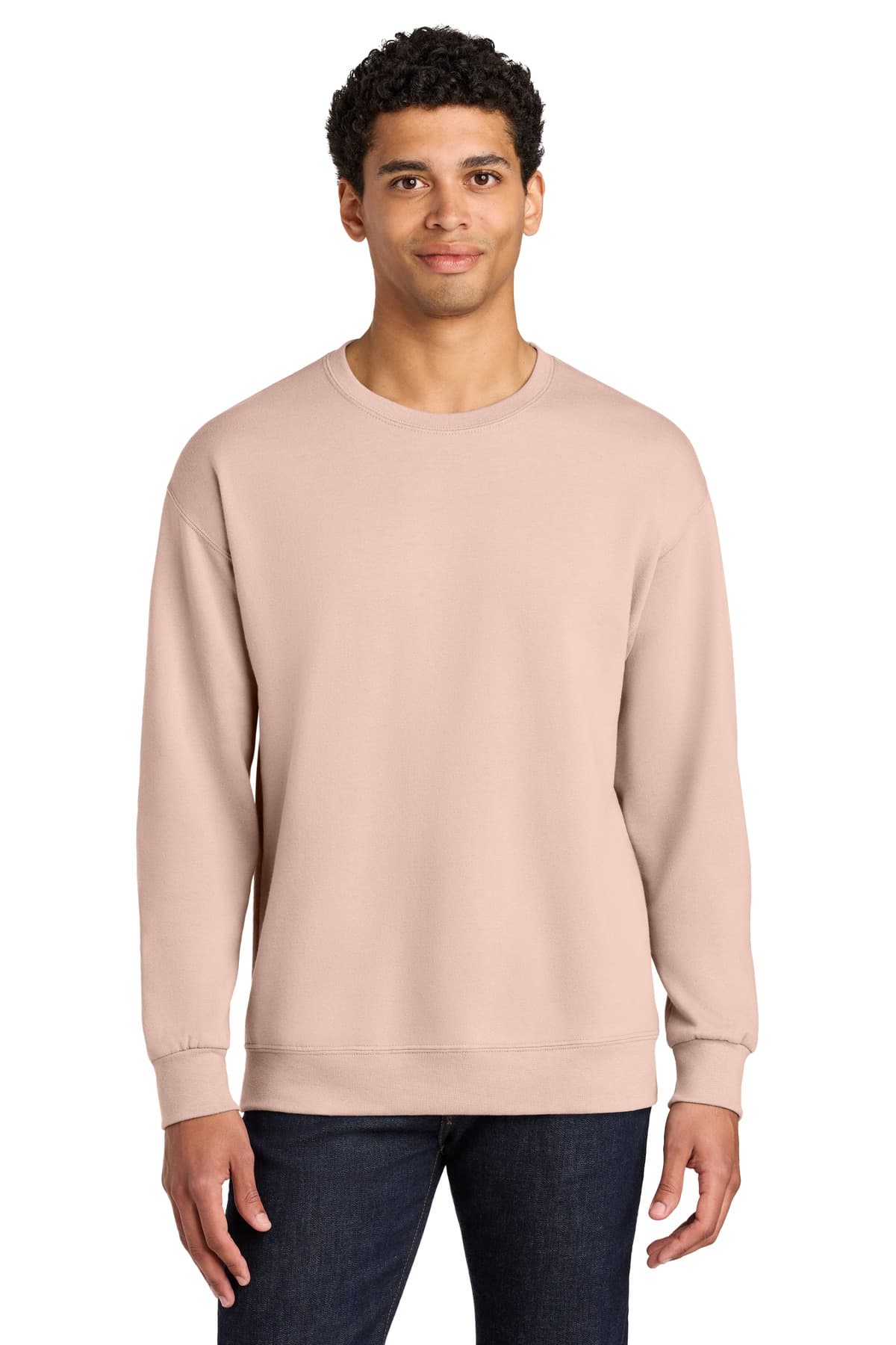 Jerzees Jerzees Ultimate Unisex CVC Ring Spun Crewneck Sweatshirt IC48M
