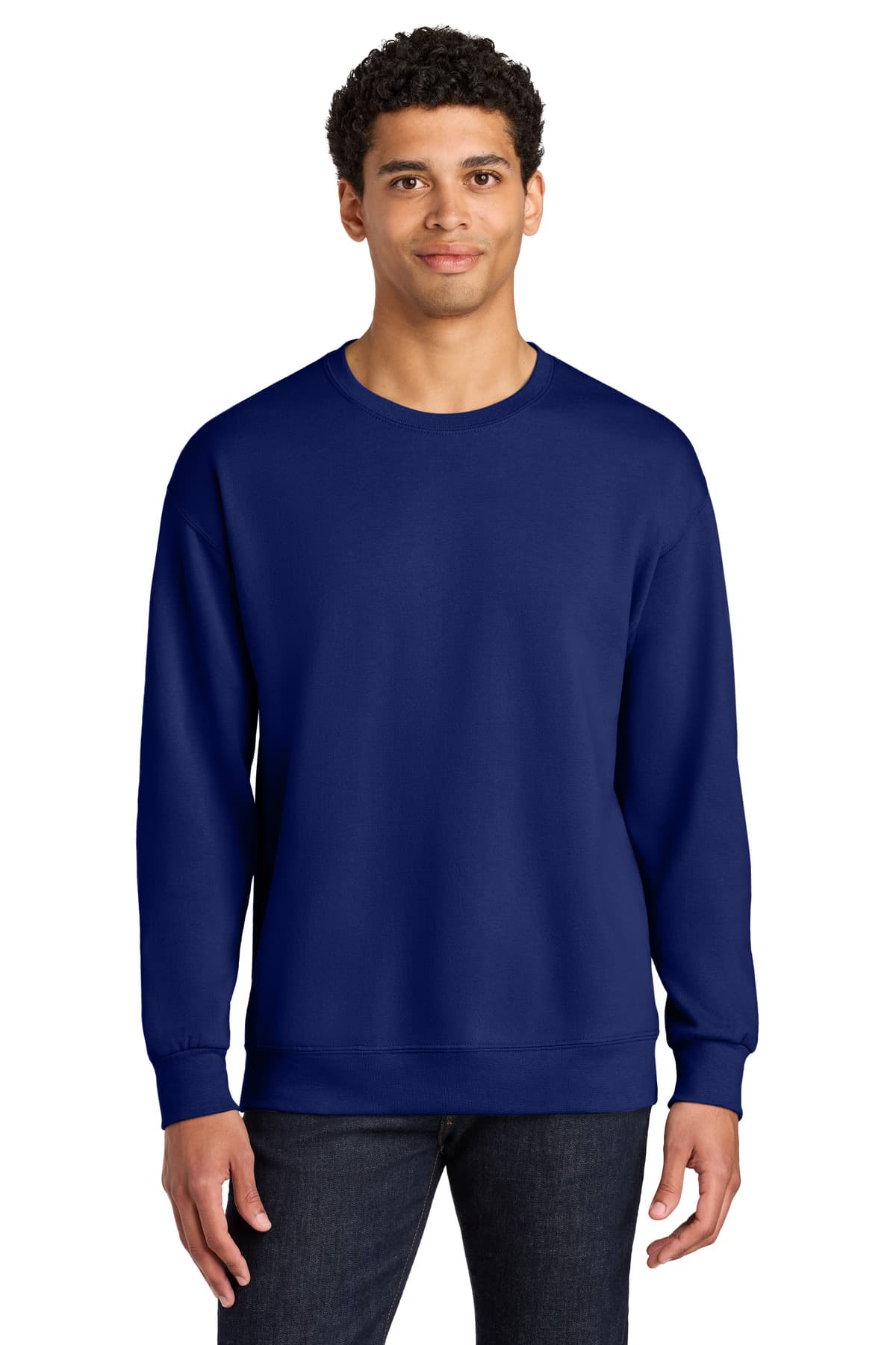 Jerzees Jerzees Ultimate Unisex CVC Ring Spun Crewneck Sweatshirt IC48M