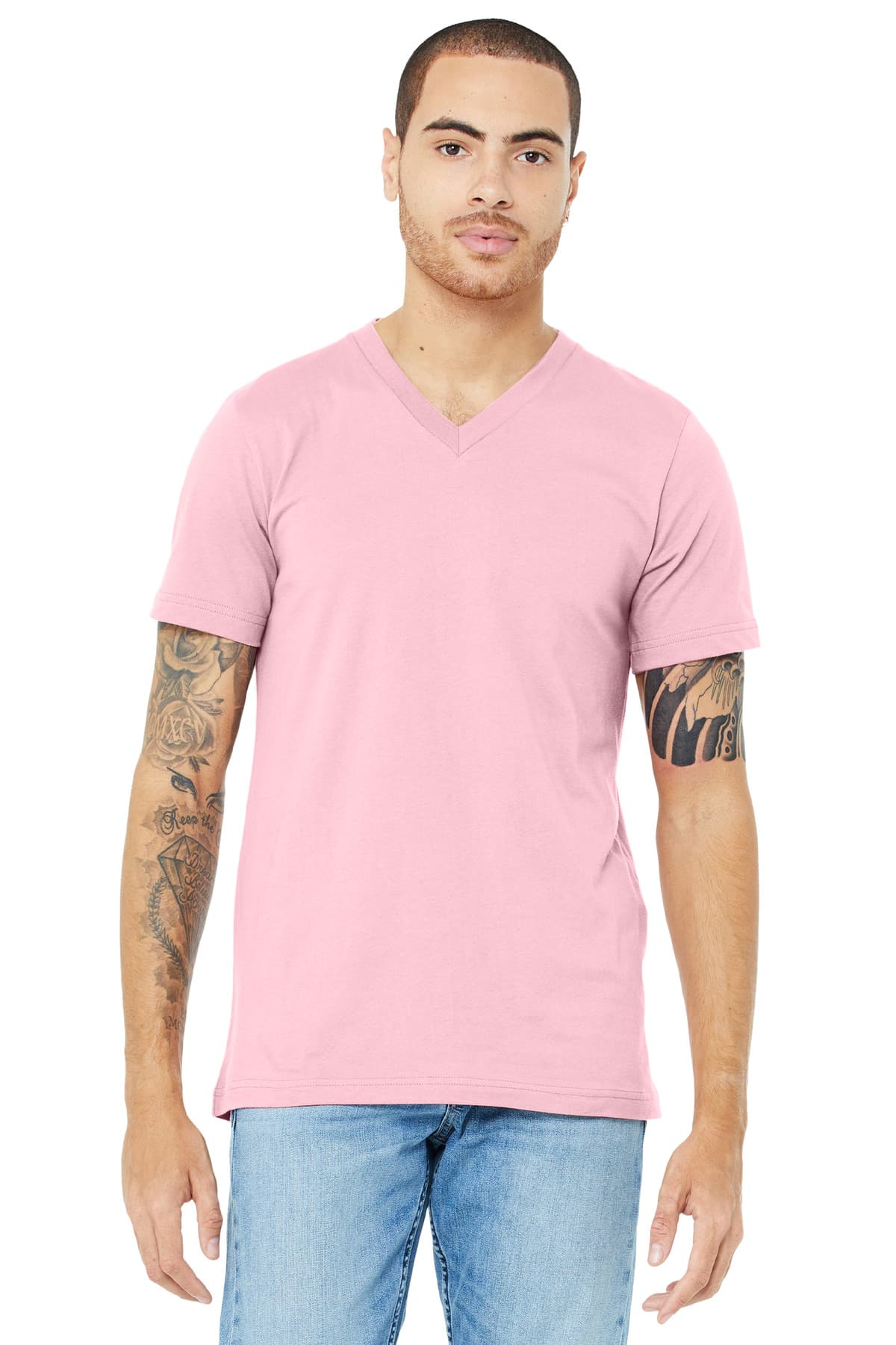Bella + Canvas BELLA+CANVAS Unisex Jersey Short Sleeve V-Neck Tee. BC3005