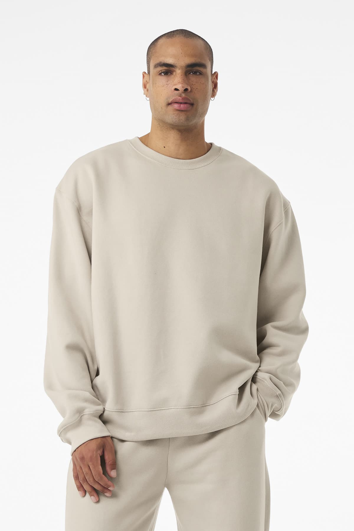 Bella + Canvas BELLA+CANVAS Unisex 10-Ounce Heavyweight Crewneck Sweatshirt BC4711 in Dust