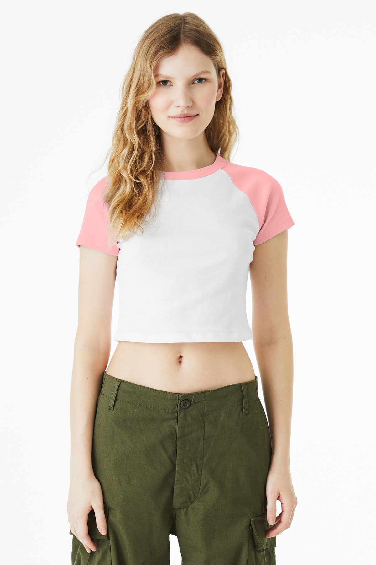 Bella + Canvas BELLA+CANVAS Women's Micro Rib Raglan Baby Tee BC1201