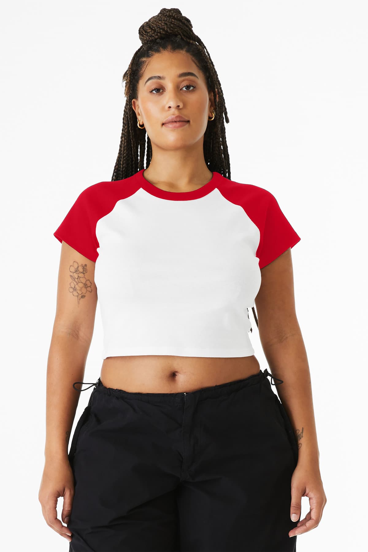Bella + Canvas BELLA+CANVAS Women's Micro Rib Raglan Baby Tee BC1201