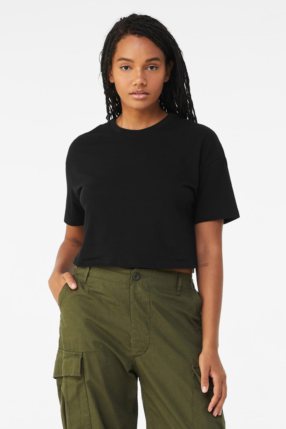 Bella + Canvas BELLA+CANVAS Women's Jersey Crop Tee BC6482