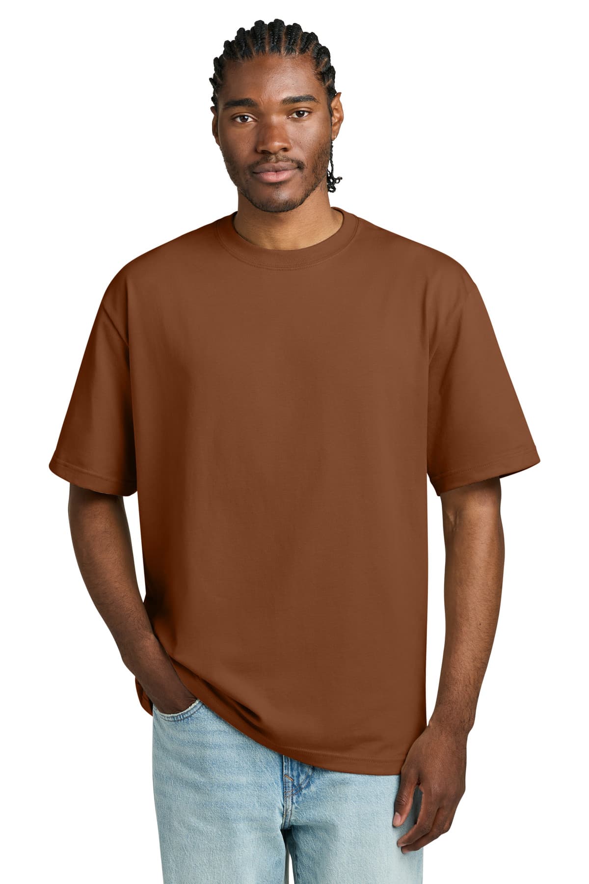 District District Heavyweight Very Important Tee DT6065 in Baked Clay