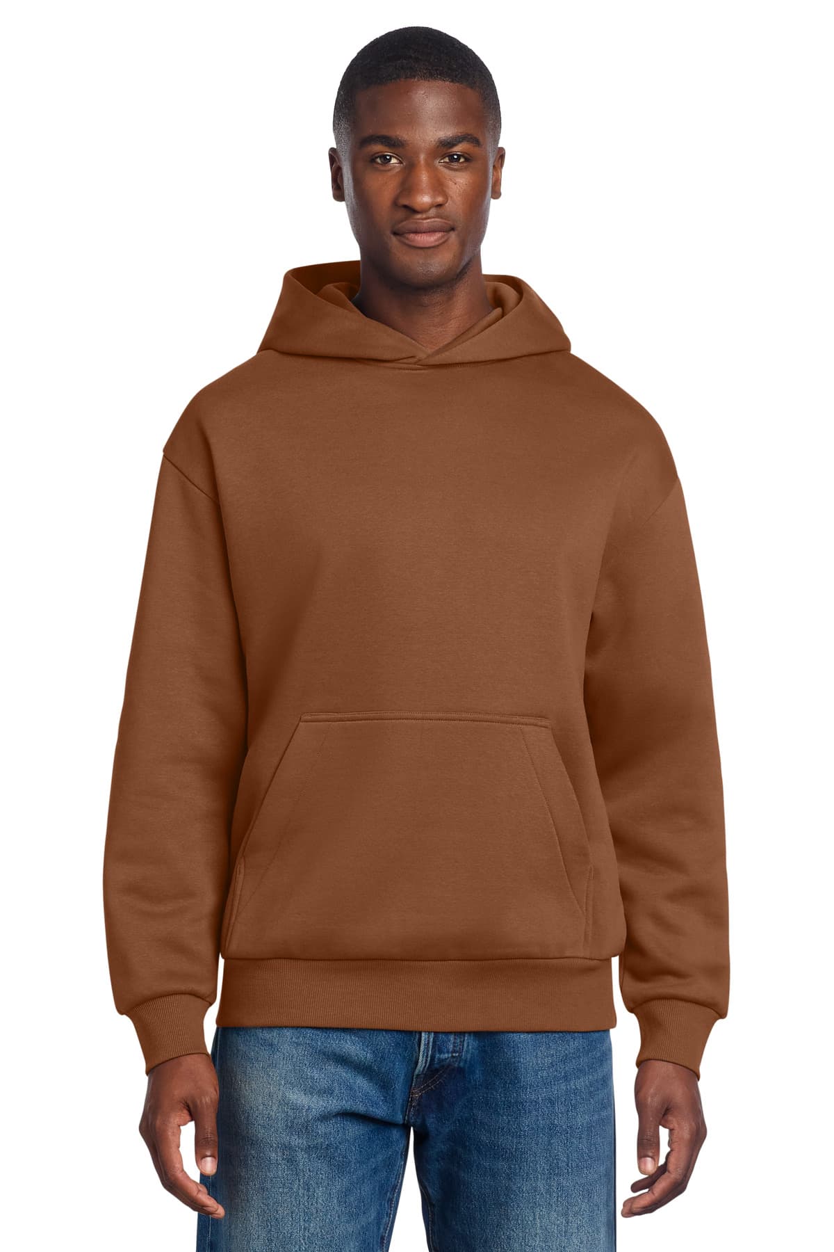 District District V.I.T. Heavyweight Fleece Hoodie DT6150 in Baked Clay