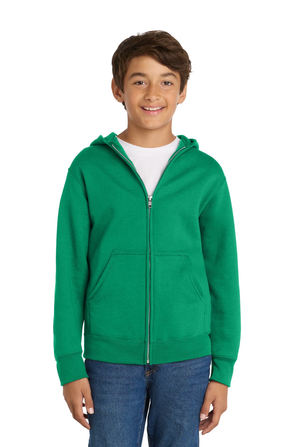 Port & Company Port & Co Youth Core Fleece Full-Zip Hooded Sweatshirt PC78YZH