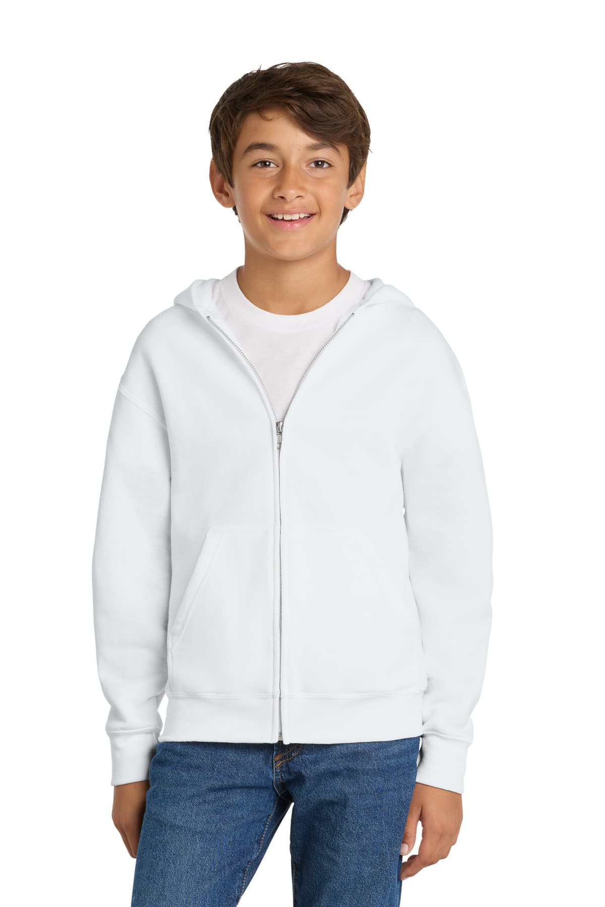 Port & Company Port & Co Youth Core Fleece Full-Zip Hooded Sweatshirt PC78YZH