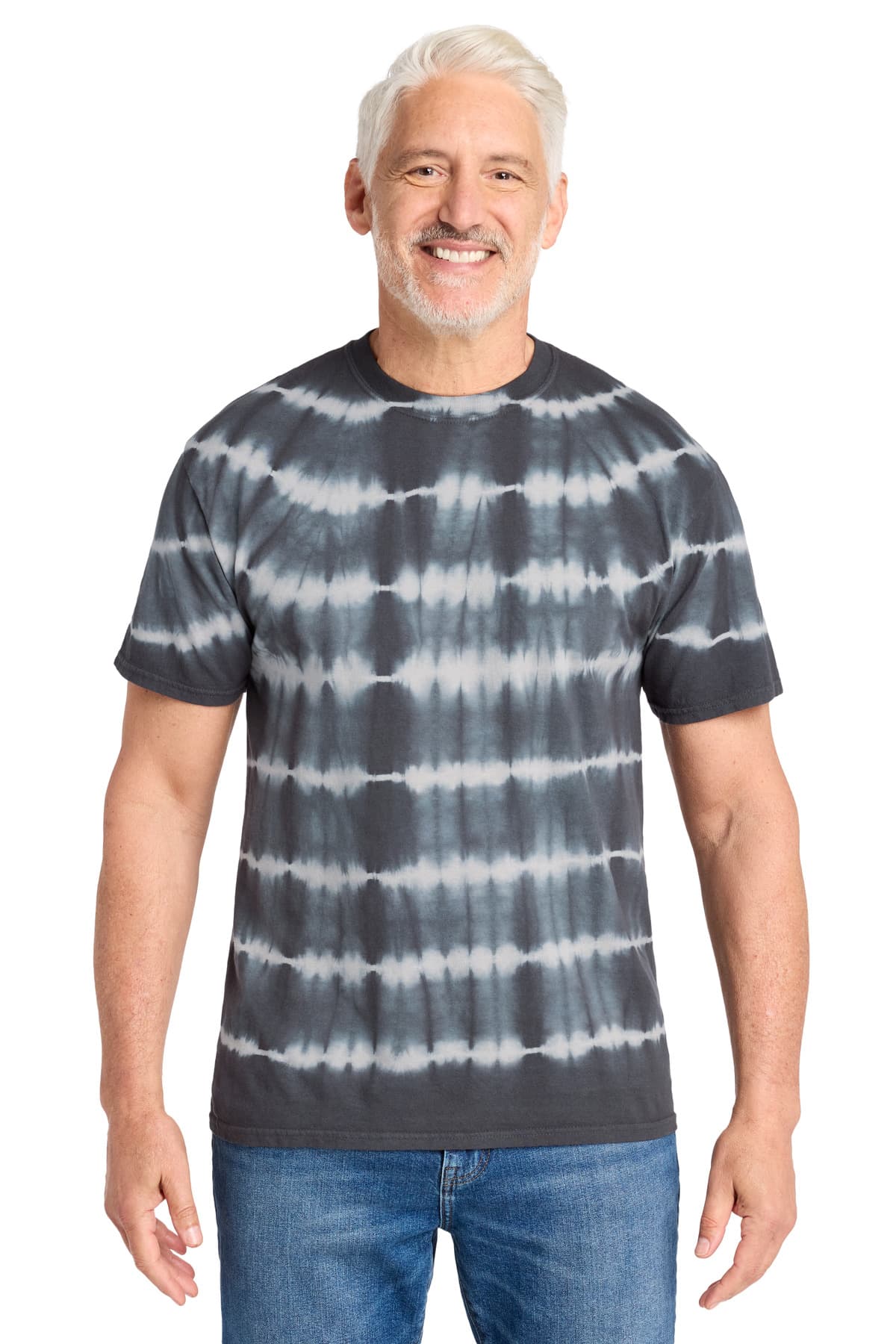Port & Company Port & Co Allover Stripe Tie-Dye Tee PC142