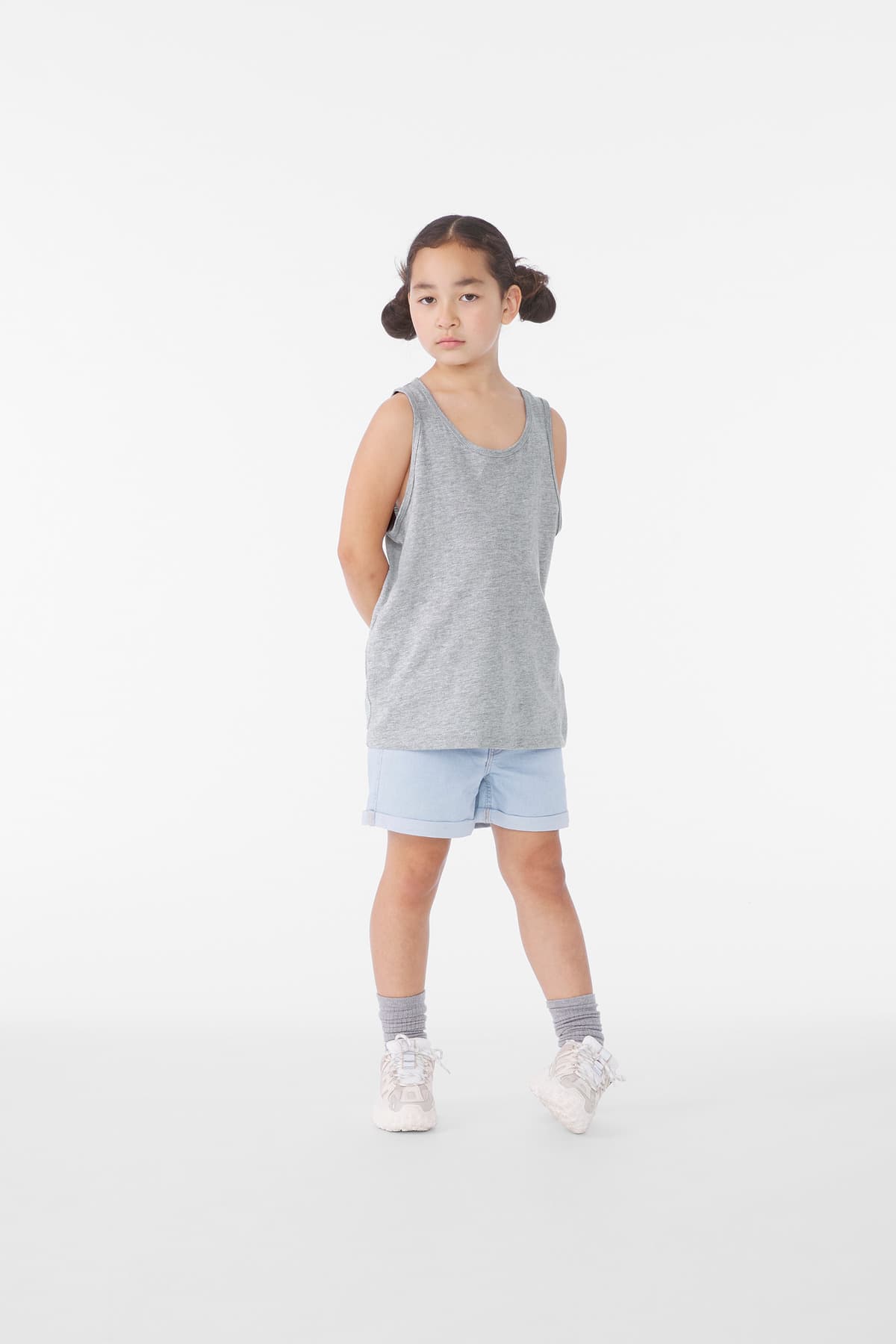 Bella + Canvas BELLA+CANVAS Youth Heather CVC Tank BC3480YCVC in Athletic Heather