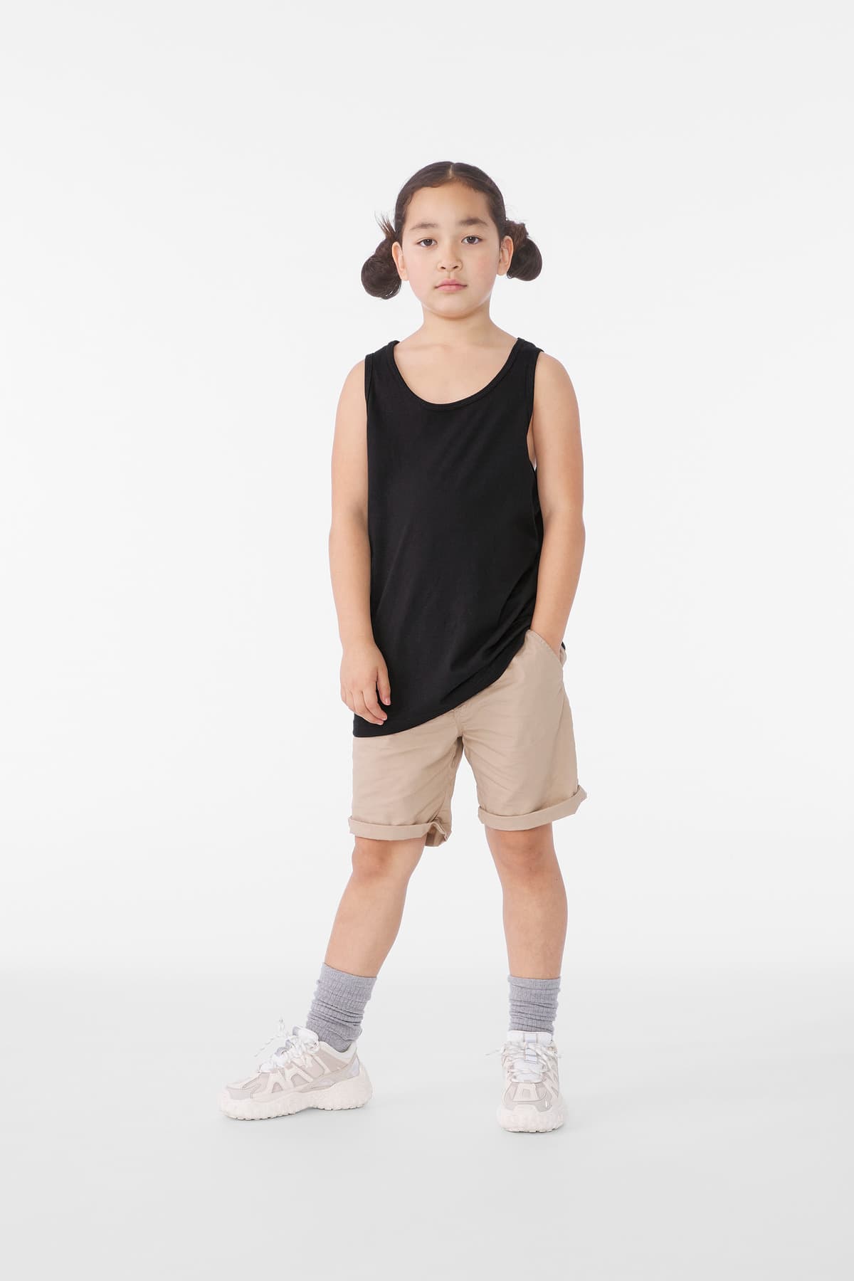 Bella + Canvas BELLA+CANVAS Youth Jersey Tank BC3480Y in Black