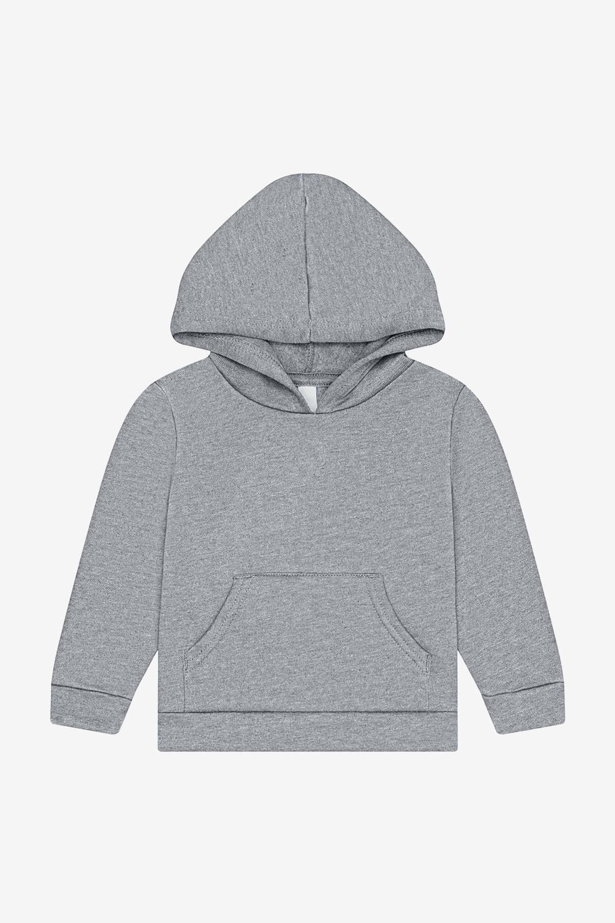 Bella + Canvas BELLA+CANVAS Toddler Sponge Fleece Hooded Sweatshirt BC3719T in Athletic Heather