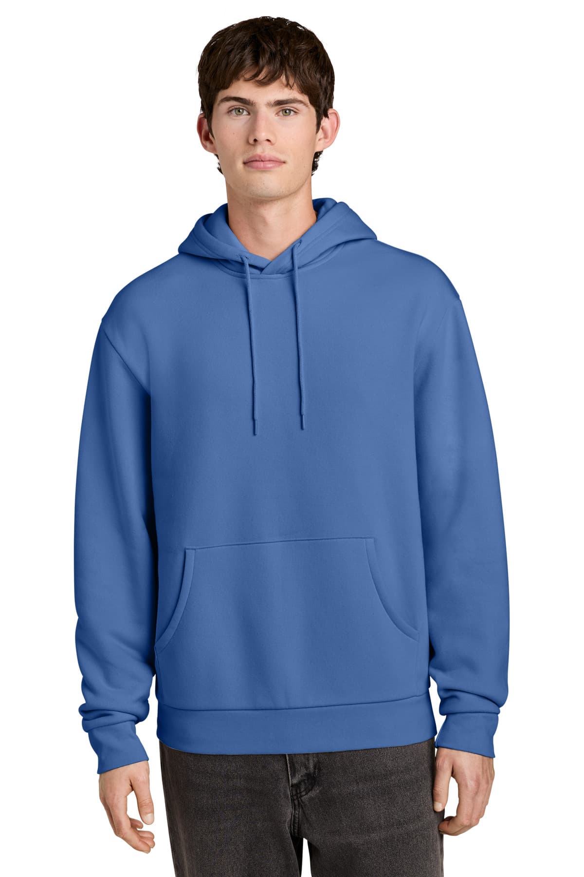 District District MelloFleece Hoodie DT6700 in Cornflower Blue