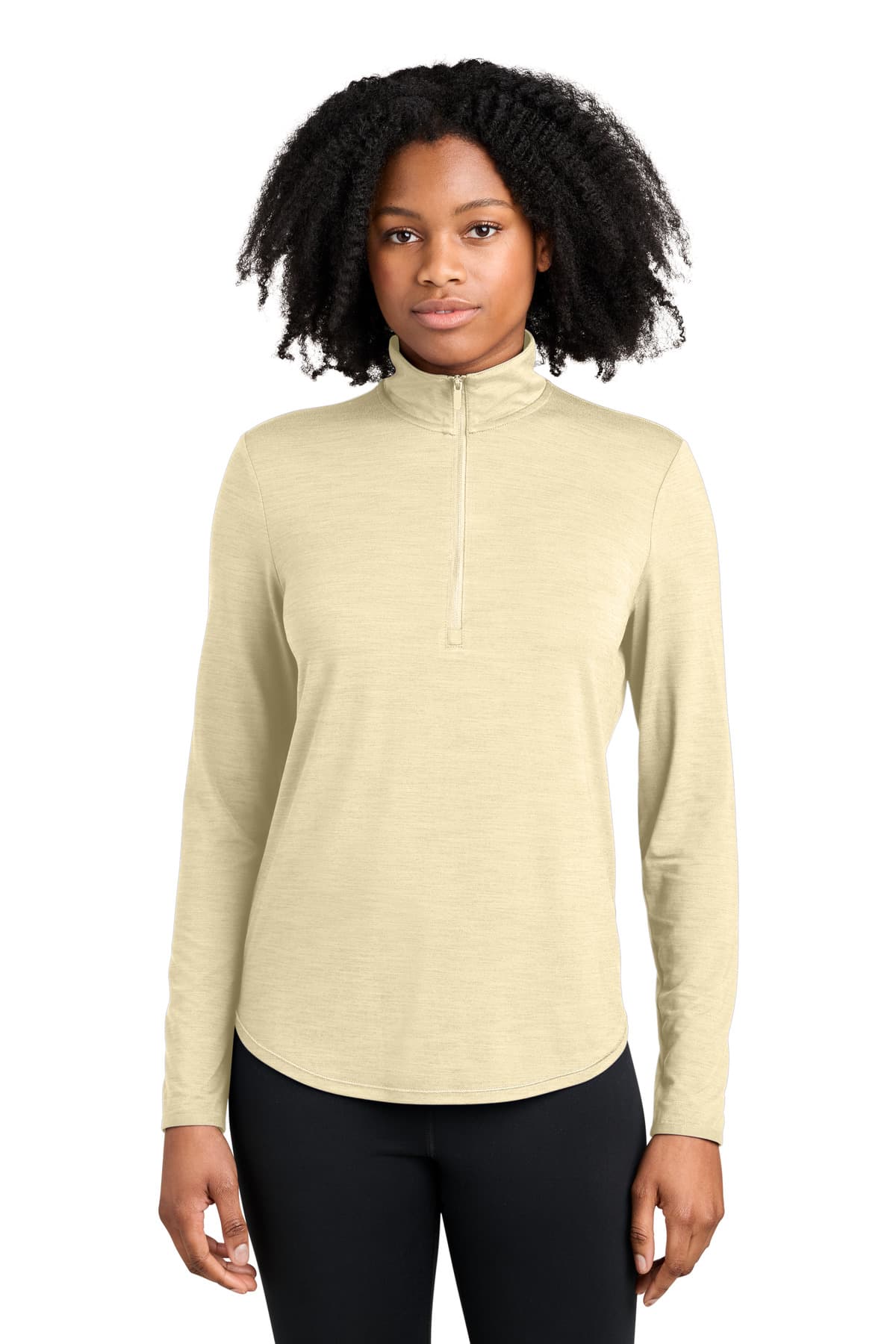 Sport-Tek Sport-Tek Women's Versa 1/4-Zip LST491 in Light Suede