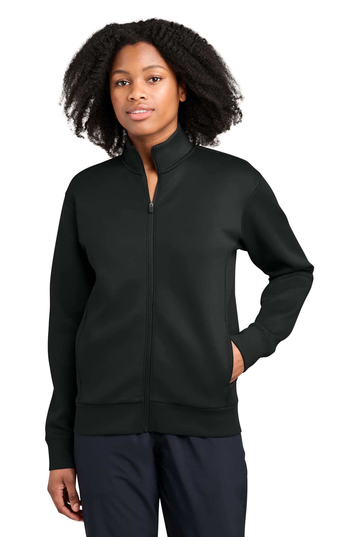 Sport-Tek Sport-Tek Women's Pro Perform Full-Zip LST582 in Black