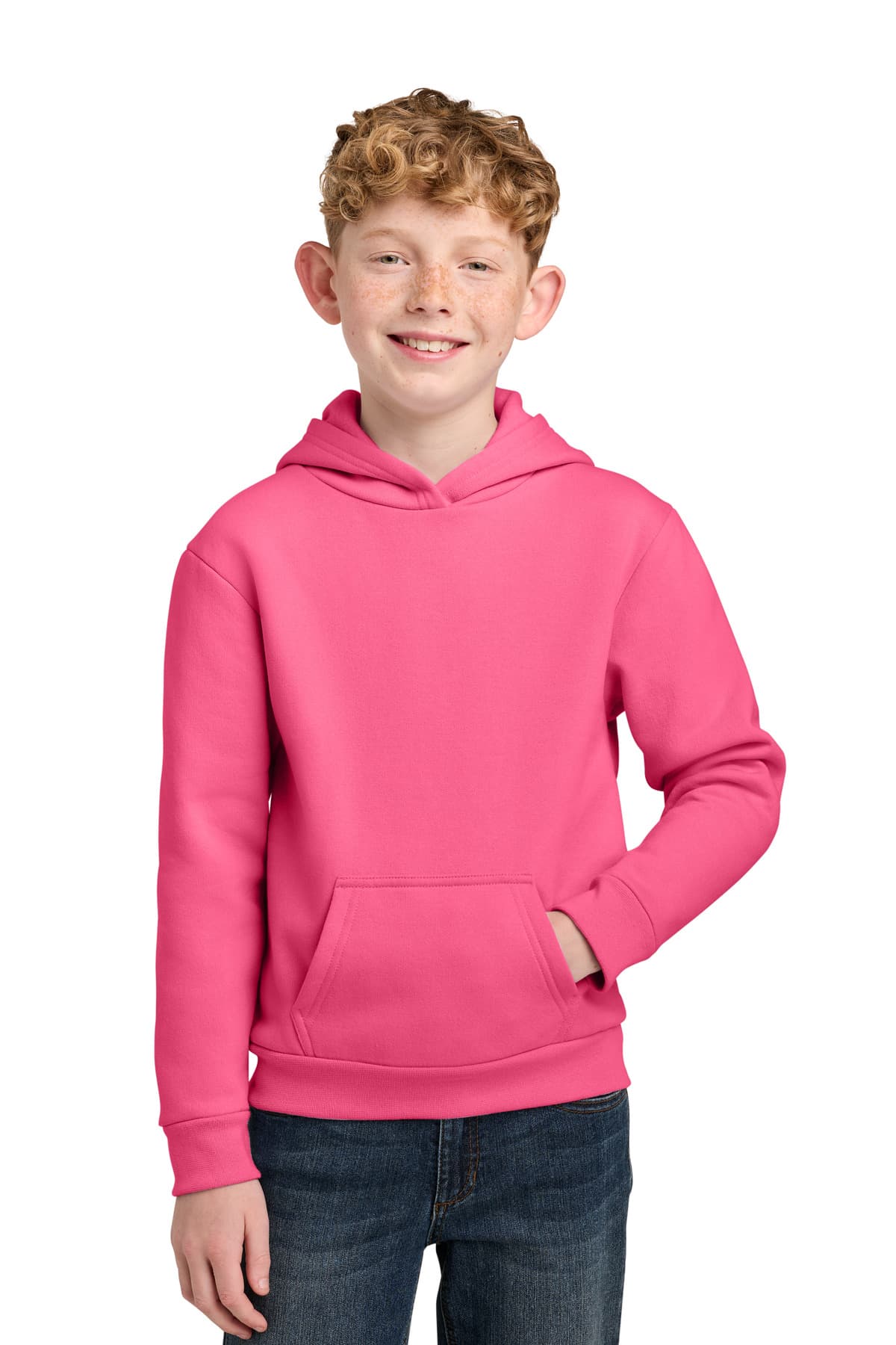 Port & Company Port & Co Youth Easy Fleece Pullover Hooded Sweatshirt PC68YH