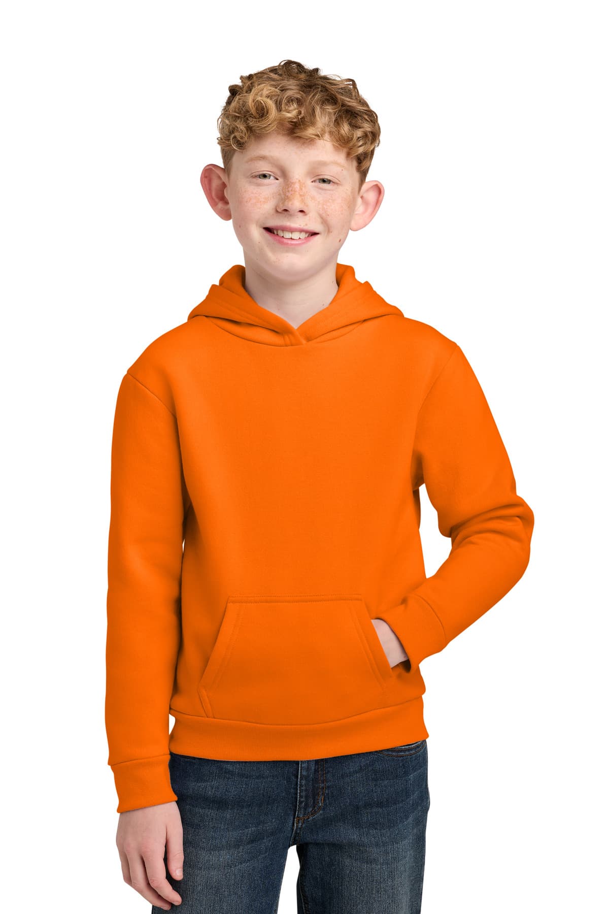 Port & Company Port & Co Youth Easy Fleece Pullover Hooded Sweatshirt PC68YH