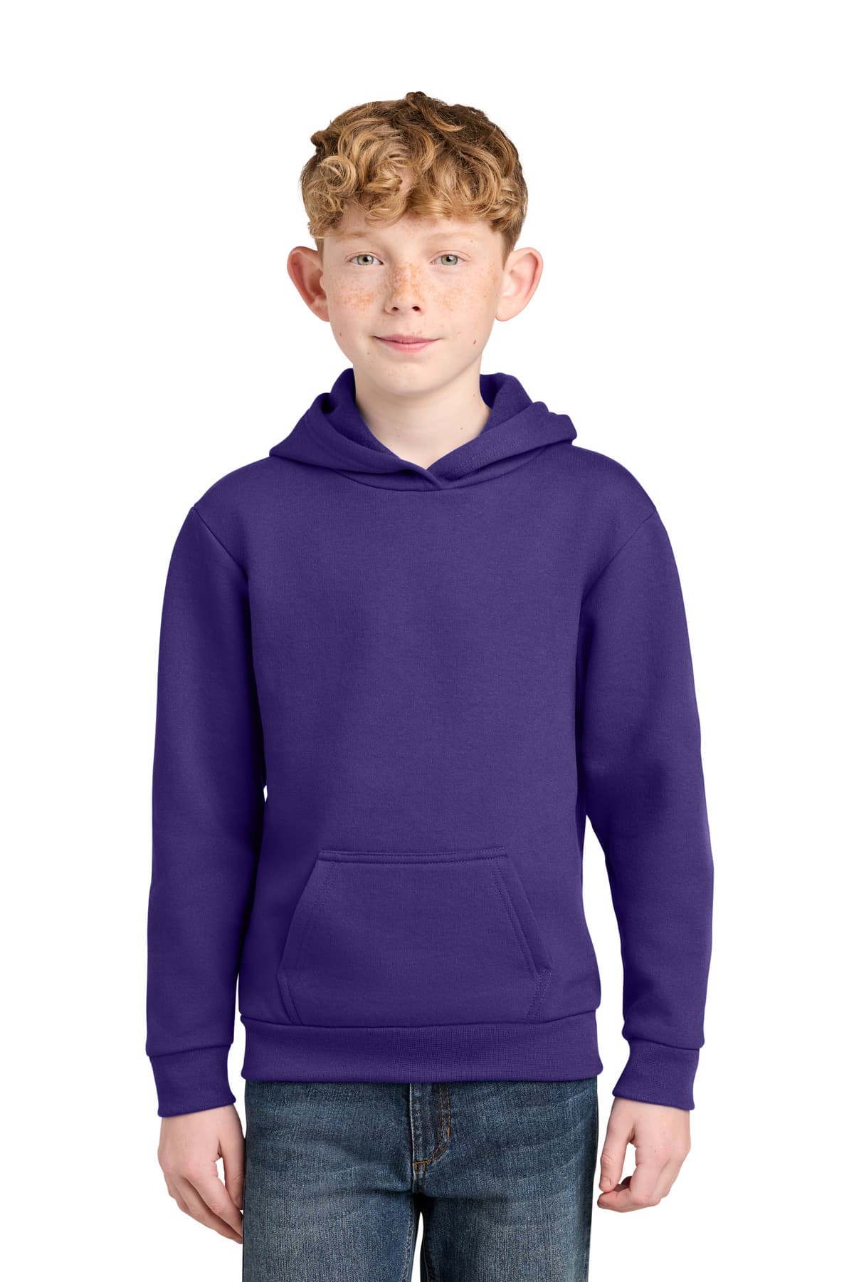 Port & Company Port & Co Youth Easy Fleece Pullover Hooded Sweatshirt PC68YH