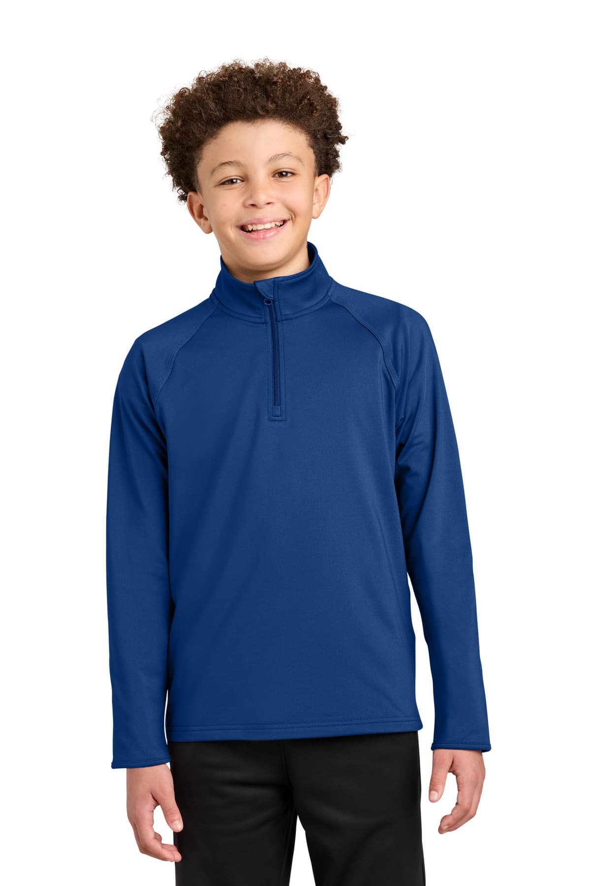 Sport-Tek Sport-Tek Youth Sport-Wick Stretch 1/4-Zip Pullover YST850