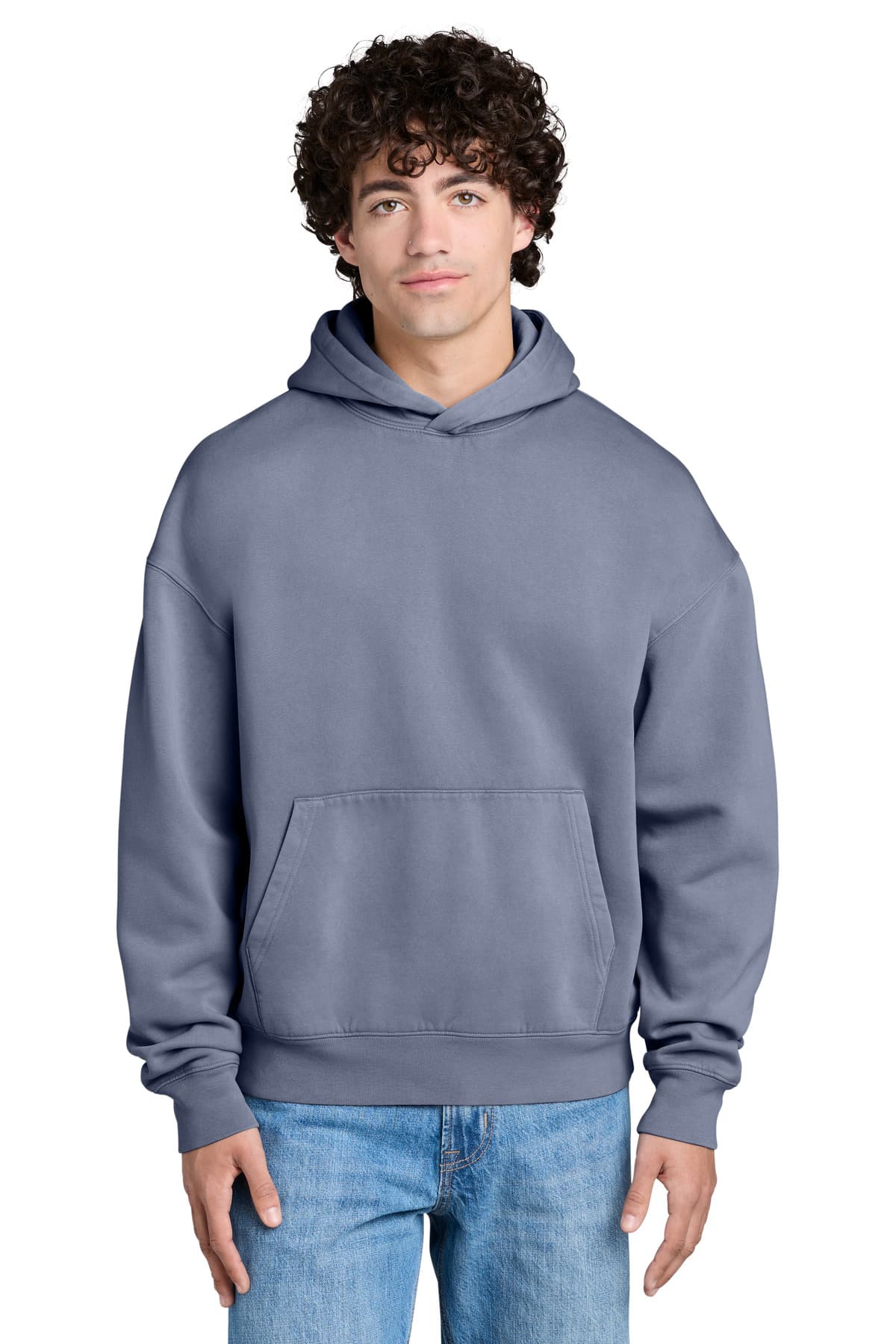 Stanley/Stella Stanley/Stella Unisex Chaser Vintage Hooded Sweatshirt SXU042 in G. Dyed Blue Grey