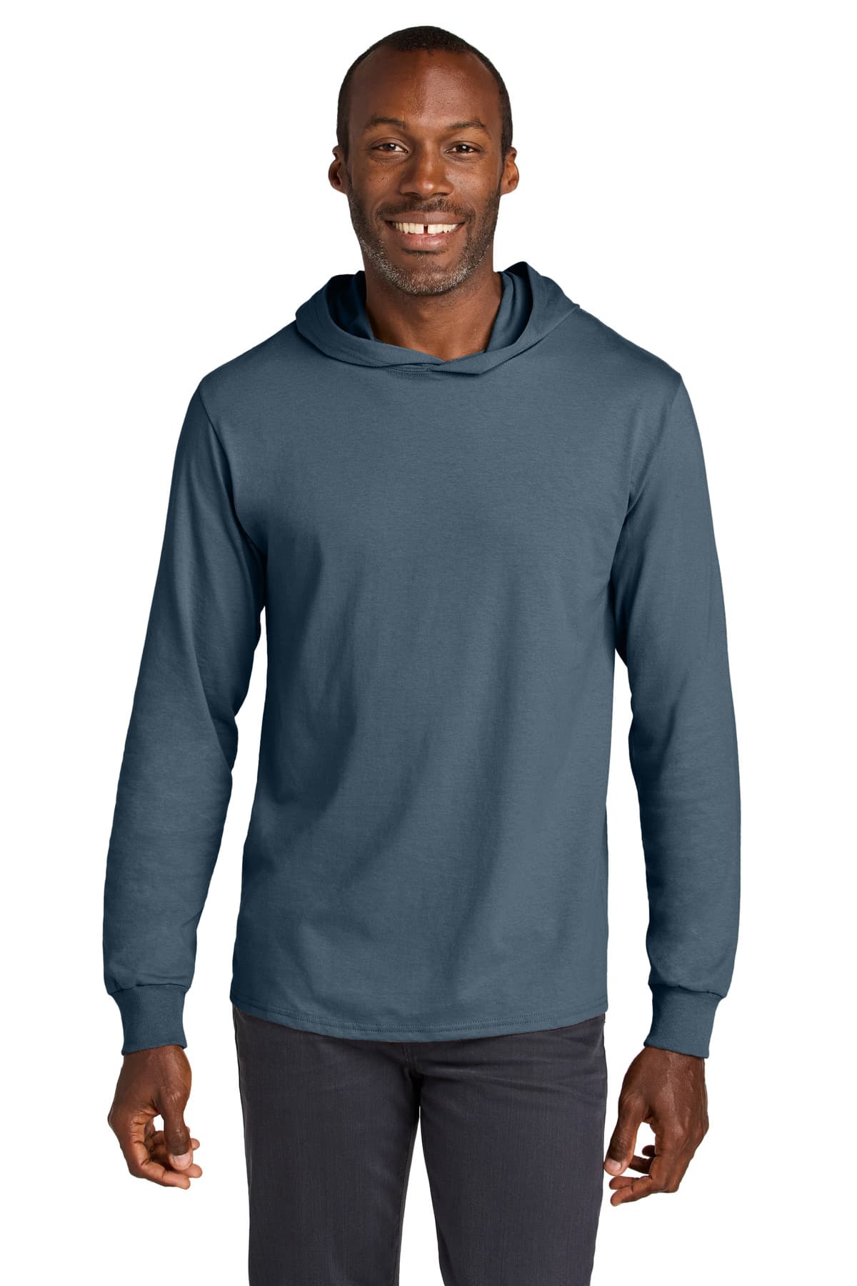 Jerzees Jerzees Classics Unisex Cotton Long Sleeve Hooded T-Shirt 363LH
