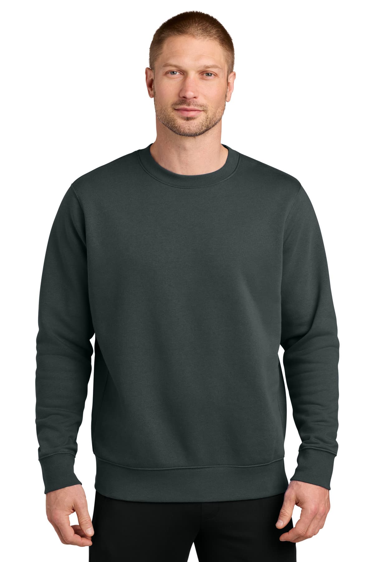 Nike Nike Club Fleece Sleeve Swoosh Crew NKFD9863 in Anthracite